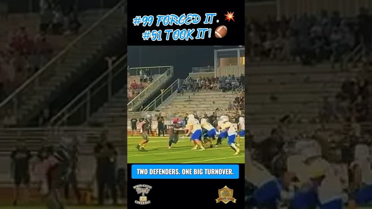 #99 FORCED IT…#51 TOOK IT! 💥🏈 | NEBPreps Football Turnover