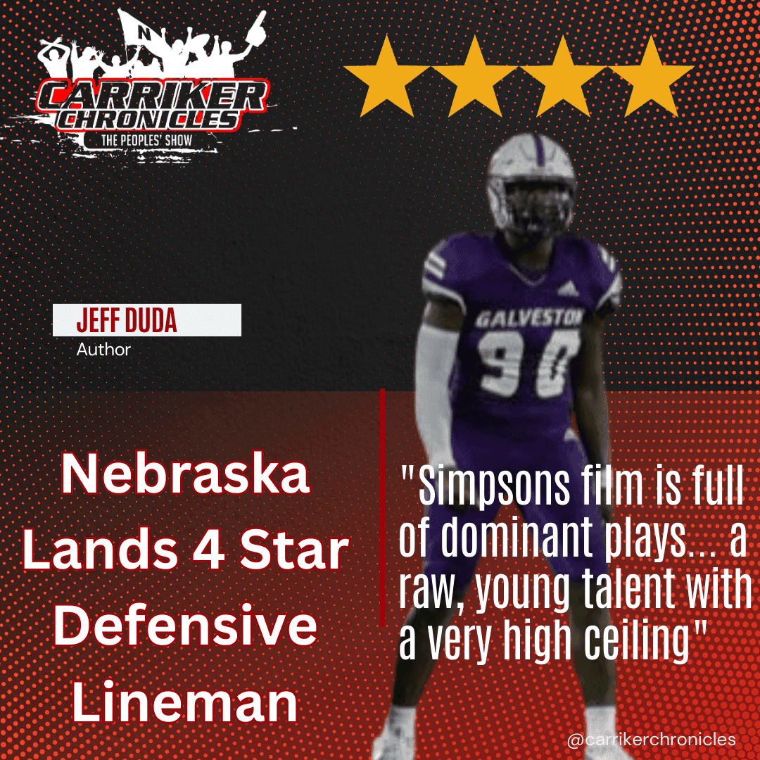 Nebraska Lands 4 Star Defensive Lineman