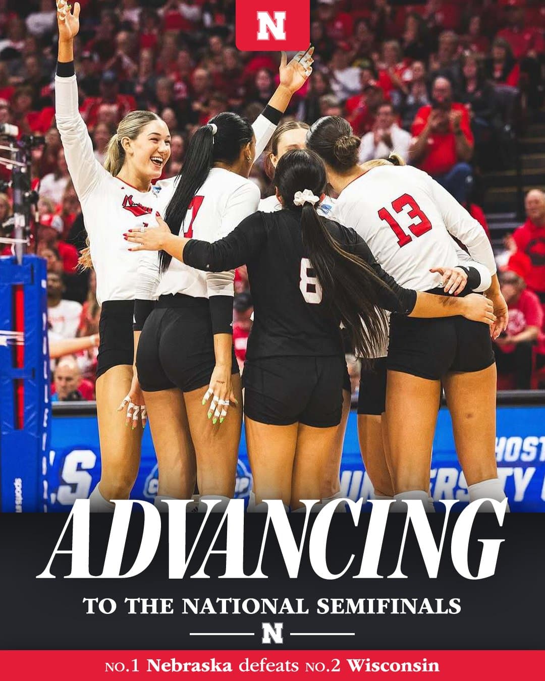 Nebraska VB is Going Back to the Semifinals