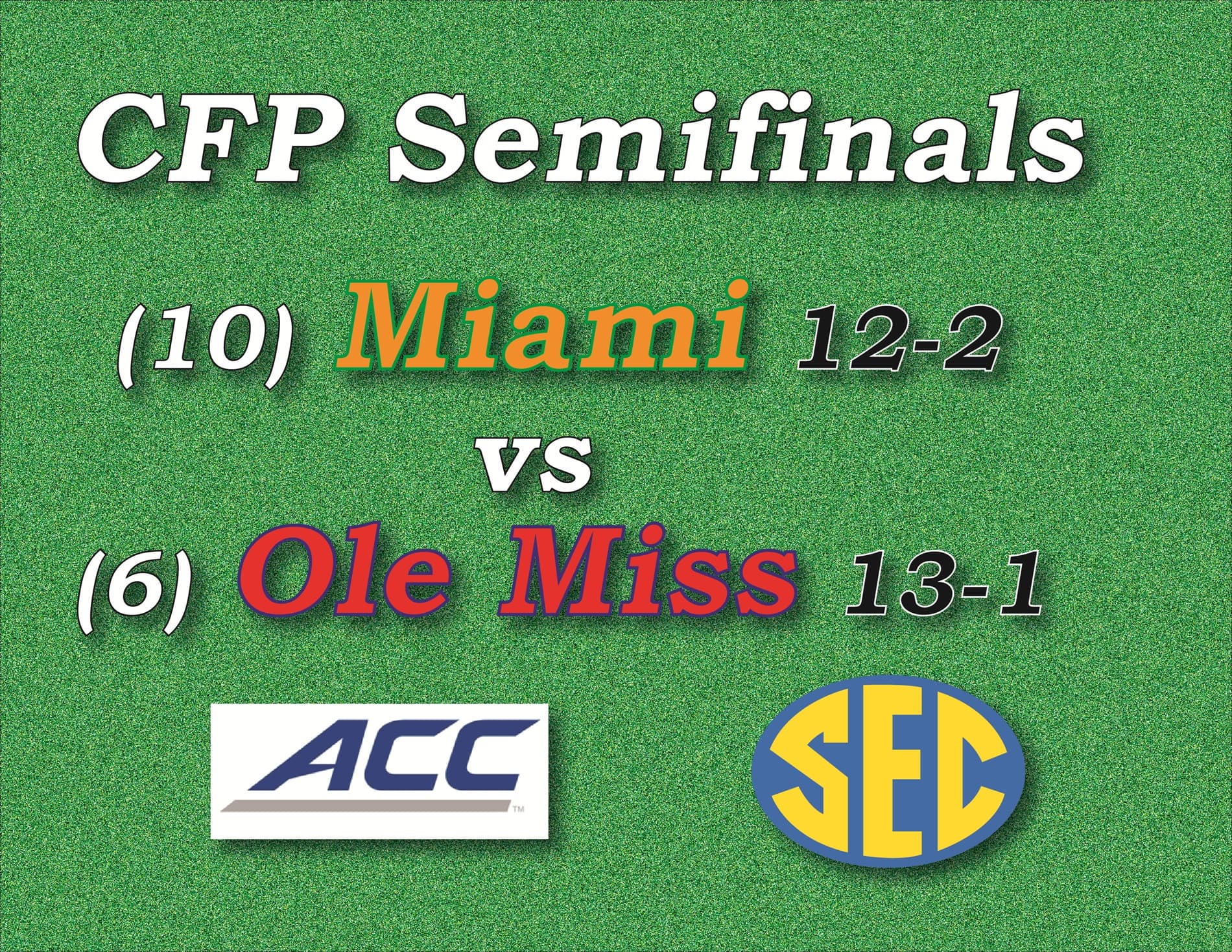CFP Semifinal – Miami vs Ole Miss