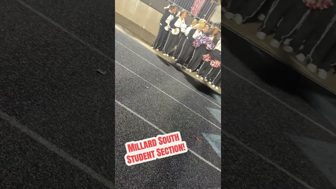 Millard South High School ‘27 Student Section Takes the Plug-N-Play Chain 🔥⛓️ | #NEBPreps