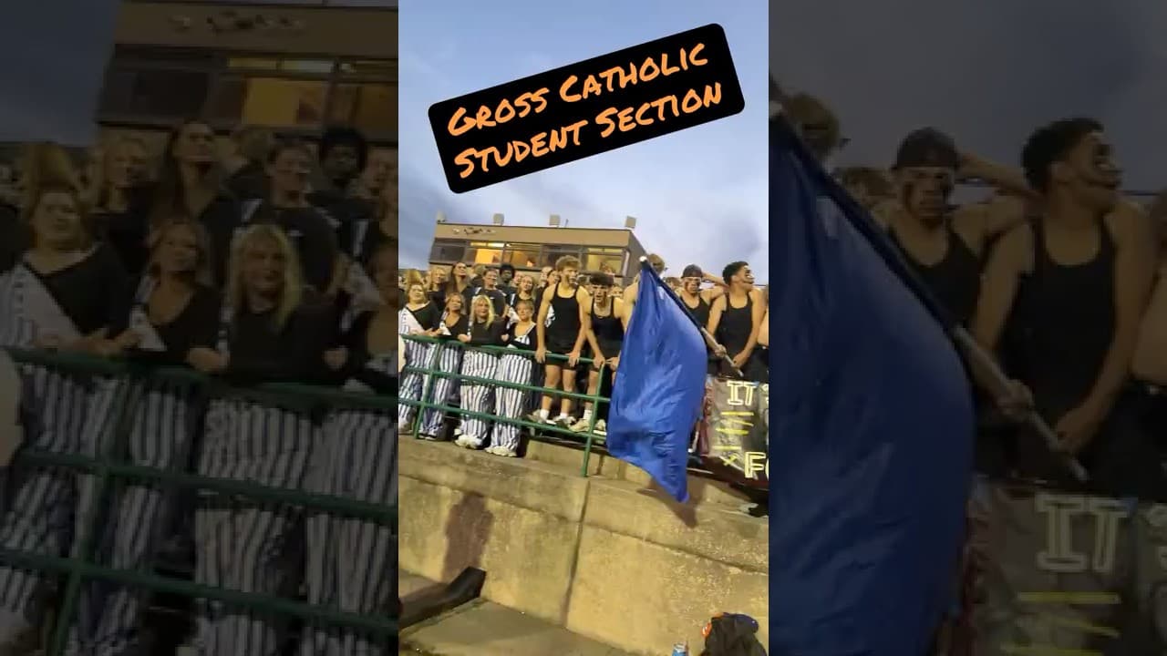 Gross Catholic High School 27 Student Section Takes the Plug-N-Play Chain 🔥⛓️ #NEBPreps