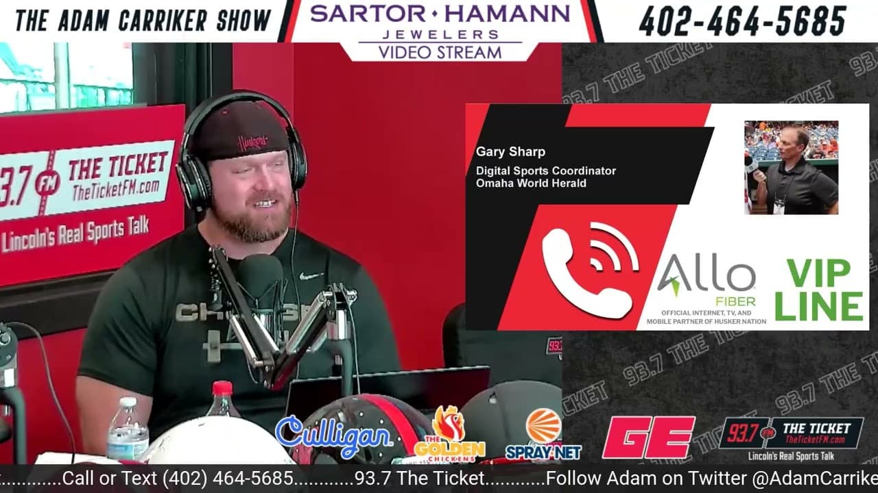 Nebraska Football Michigan State Preview | Gary Sharp (OWH) | The Adam Carriker Show