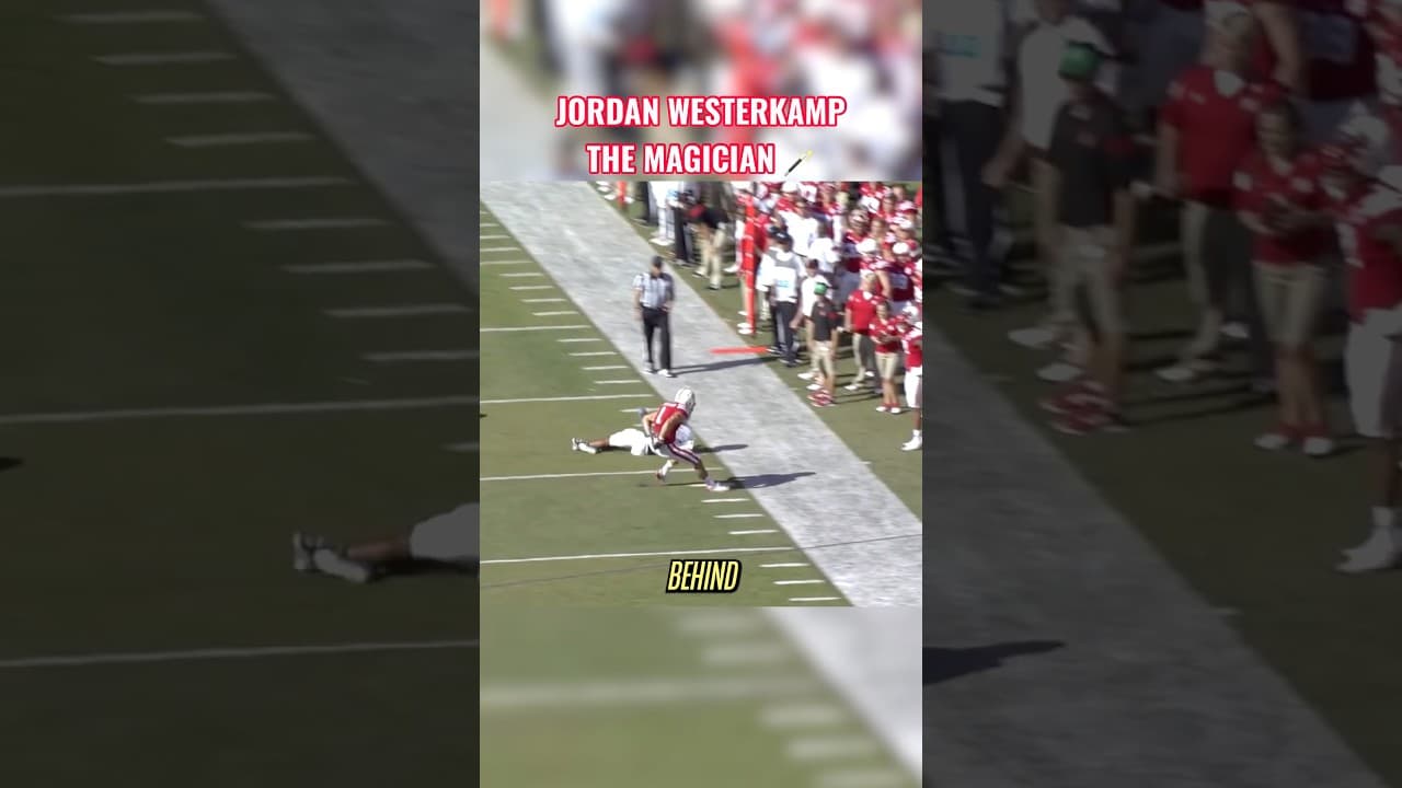 Jordan Westerkamp had automatic hands #huskers #nebraska #collegefootball #widereceiver #gbr