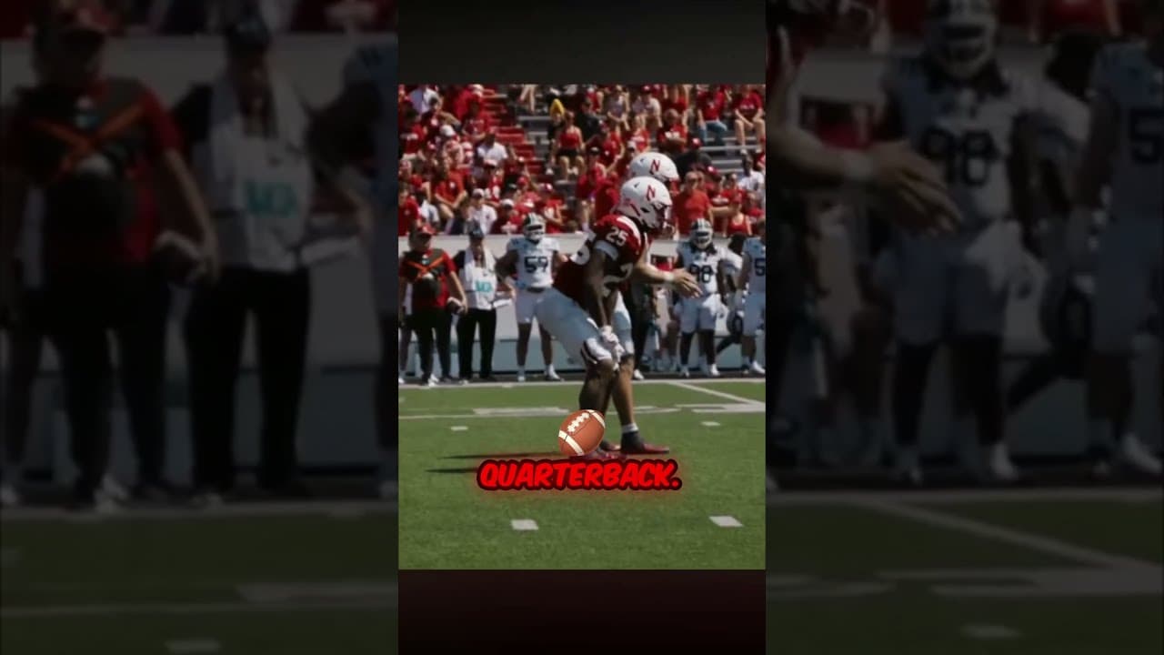 Why Huskers QB TJ Lateef Must Get Snaps vs Bowling Green #nebraskafootball #huskers #nebraska