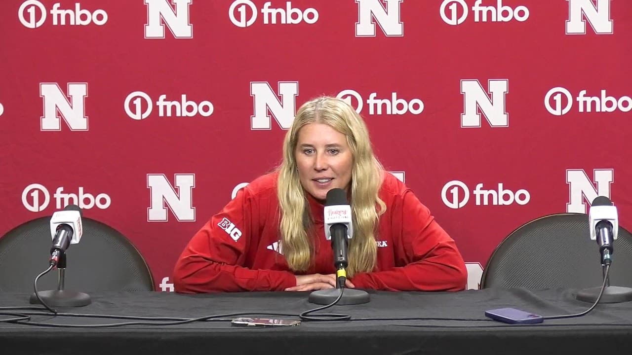 🎙️ Red-White Postgame Presser | Nebraska Volleyball