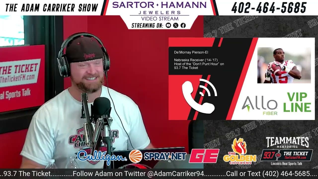 Can Nebraska Find a Spark in the Return Game? | De'Mornay Pierson-El | The Adam Carriker Show