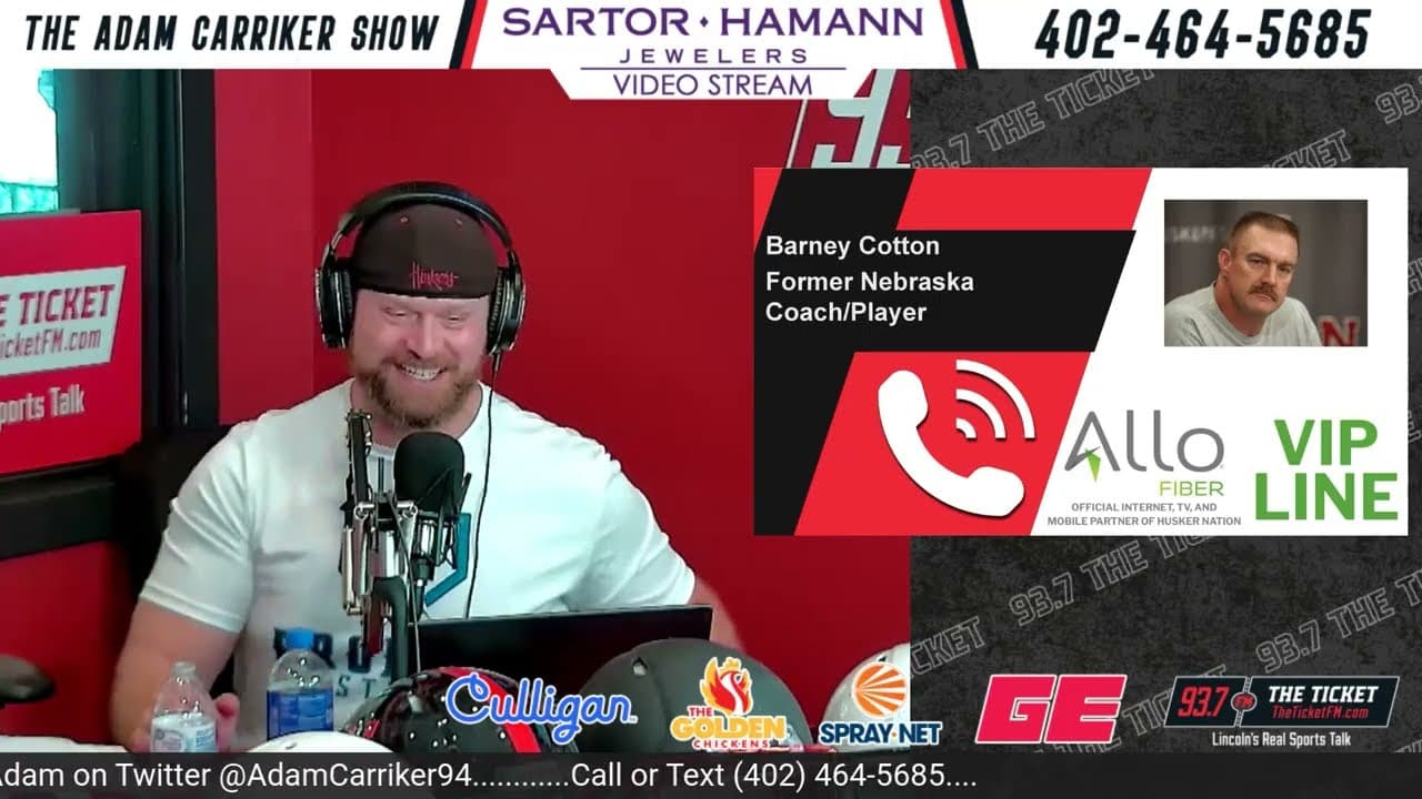 INTERVIEW: Former Husker Coach/Player Barney Cotton | The Adam Carriker Show