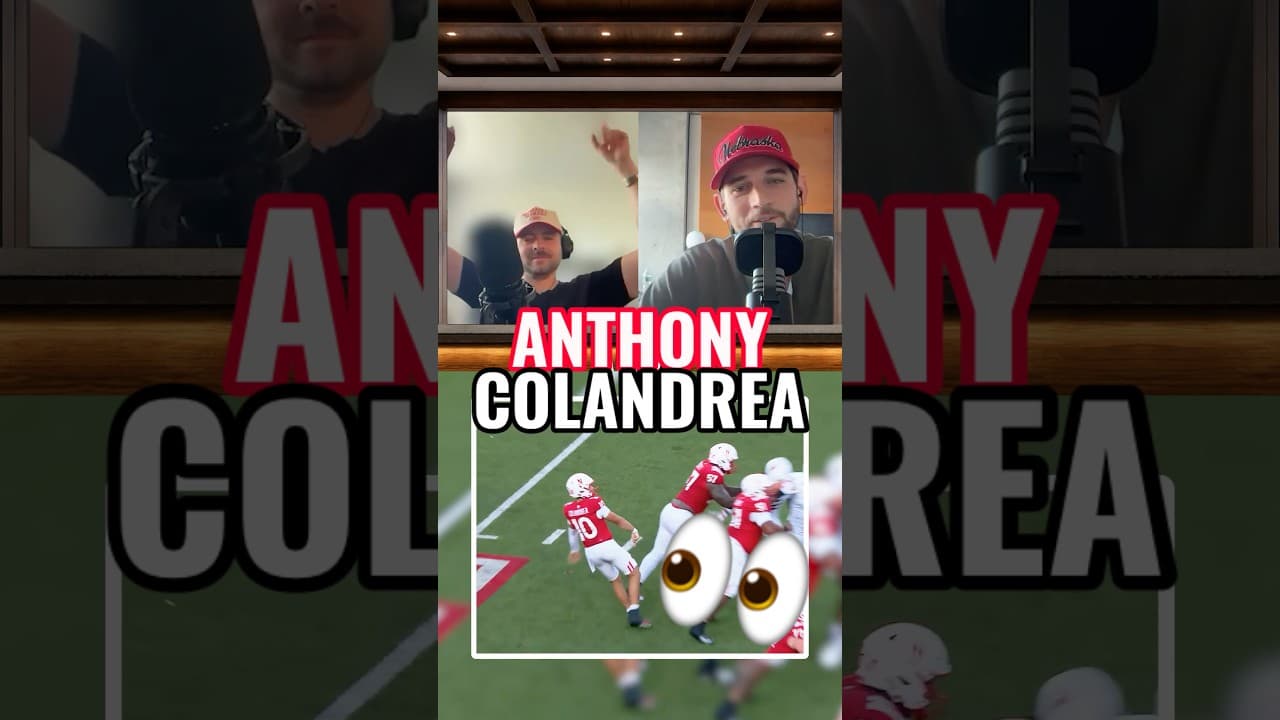 Yes it’s early, but Anthony Colandrea is in MVP form #huskers #collegefootball #quarterback #gbr