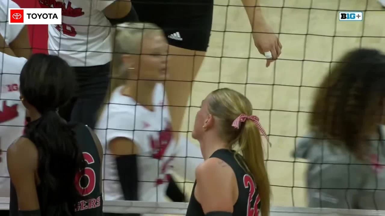 Huskers take on Rutgers to start B1G play | Nebraska Volleyball Highlights