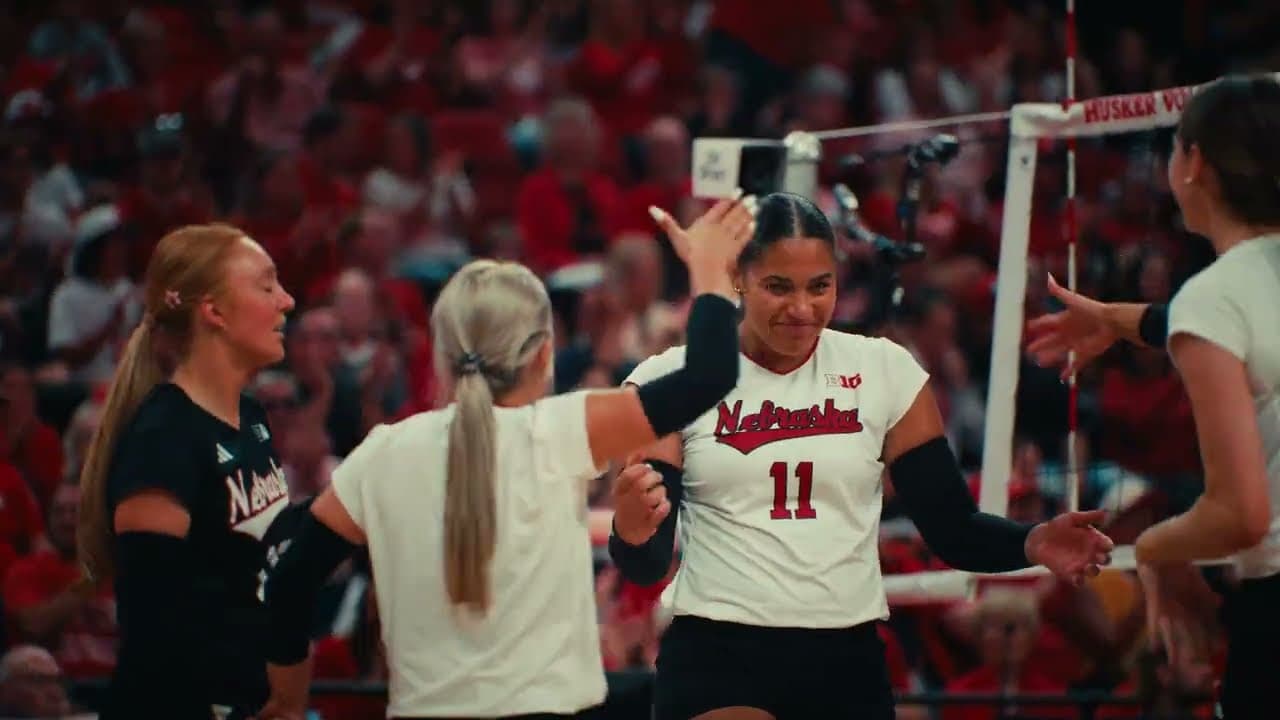 Passed the test ☝️ | Nebraska Volleyball vs. Georgia Tech Cinematic Recap