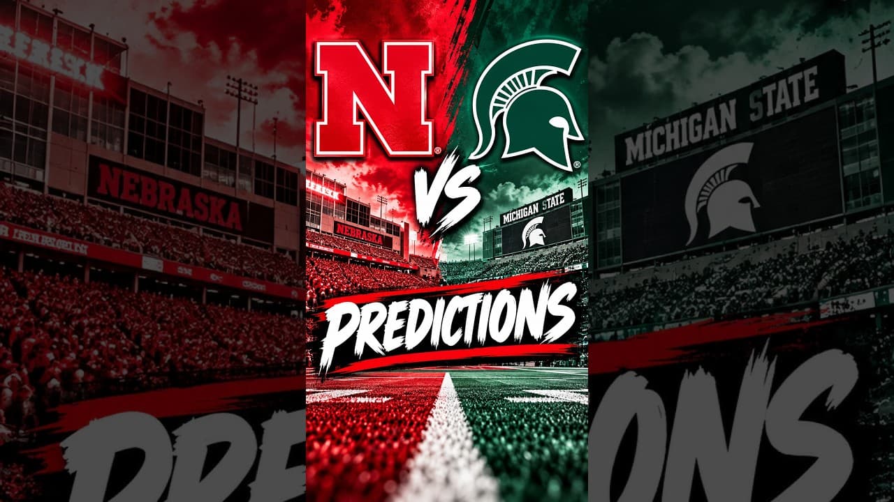 Nebraska vs. Michigan State: Our FINAL Score Predictions 👀 #huskers #gbr