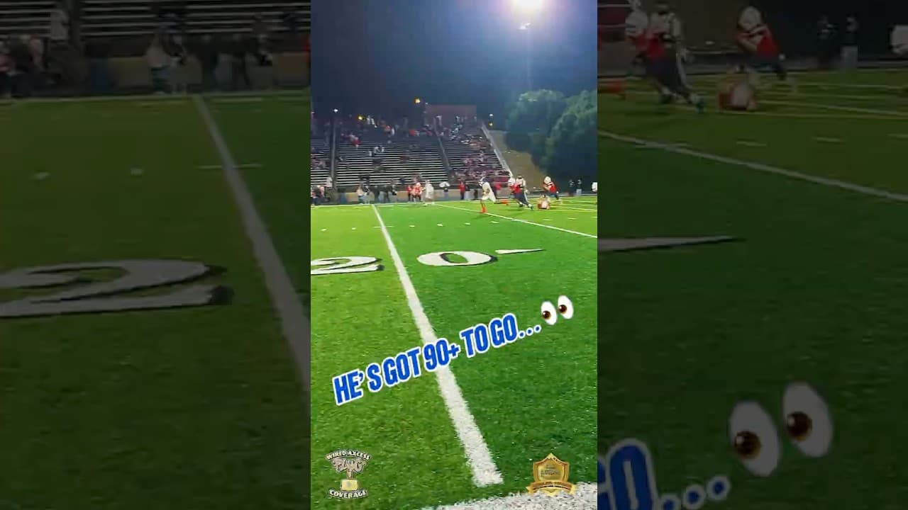 96-YARD TD! 😳💨 Uncommitted ‘28 Tierre Porter Turns It Into a TRACK MEET! | #NEBPreps