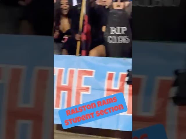 Ralston High School 27 Student Section Takes the Plug-N-Play Chain 🔥⛓️ #NEBPreps
