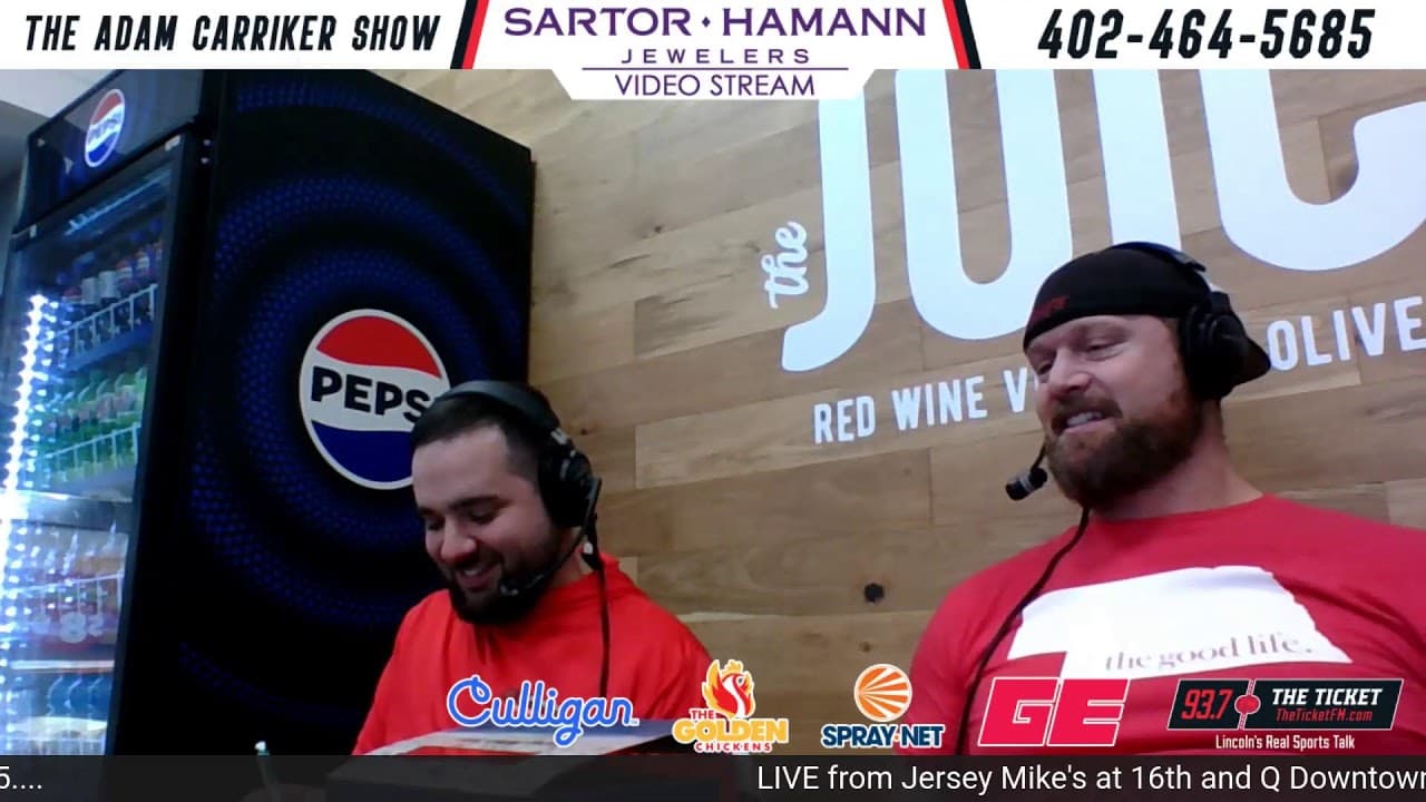 LIVE from Jersey Mike's Subs (1601 Q St) --Adam Carriker's Final Prediction Nebraska Vs. Maryland