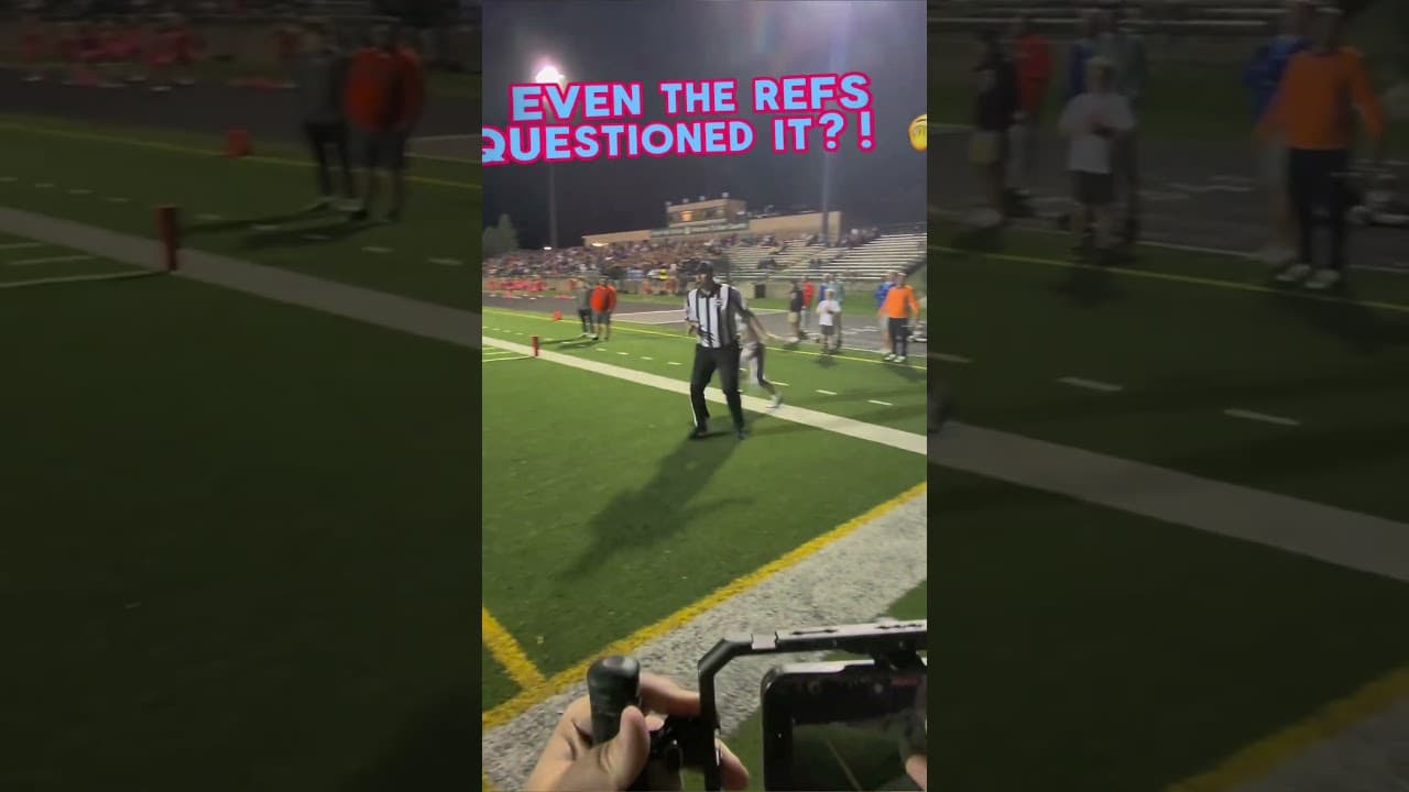 EVEN THE REFS QUESTIONED THIS TD?! 😳🏈 UNCOMMITTED '27 DUO NEBPreps MAKES INSANE TD GRAB! 😤