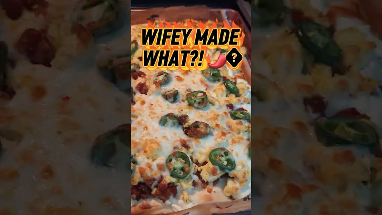 WIFEY MADE WHAT?! 🌶️🍕 Jalapeño Popper Breakfast Pizza | 10/10!